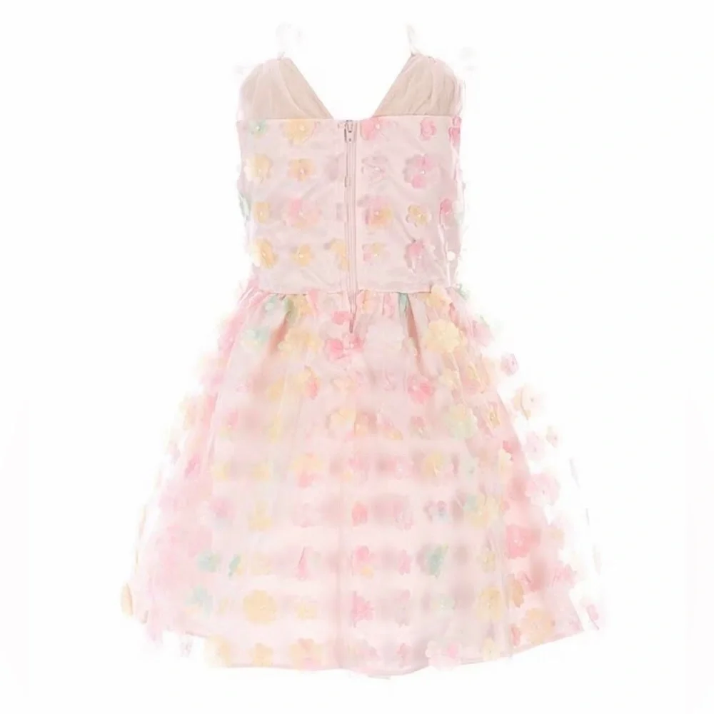 NWT Us Angels Girls Sleeveless Illusions Dress